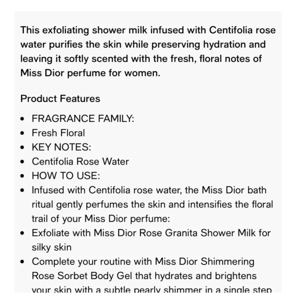 Dior details care